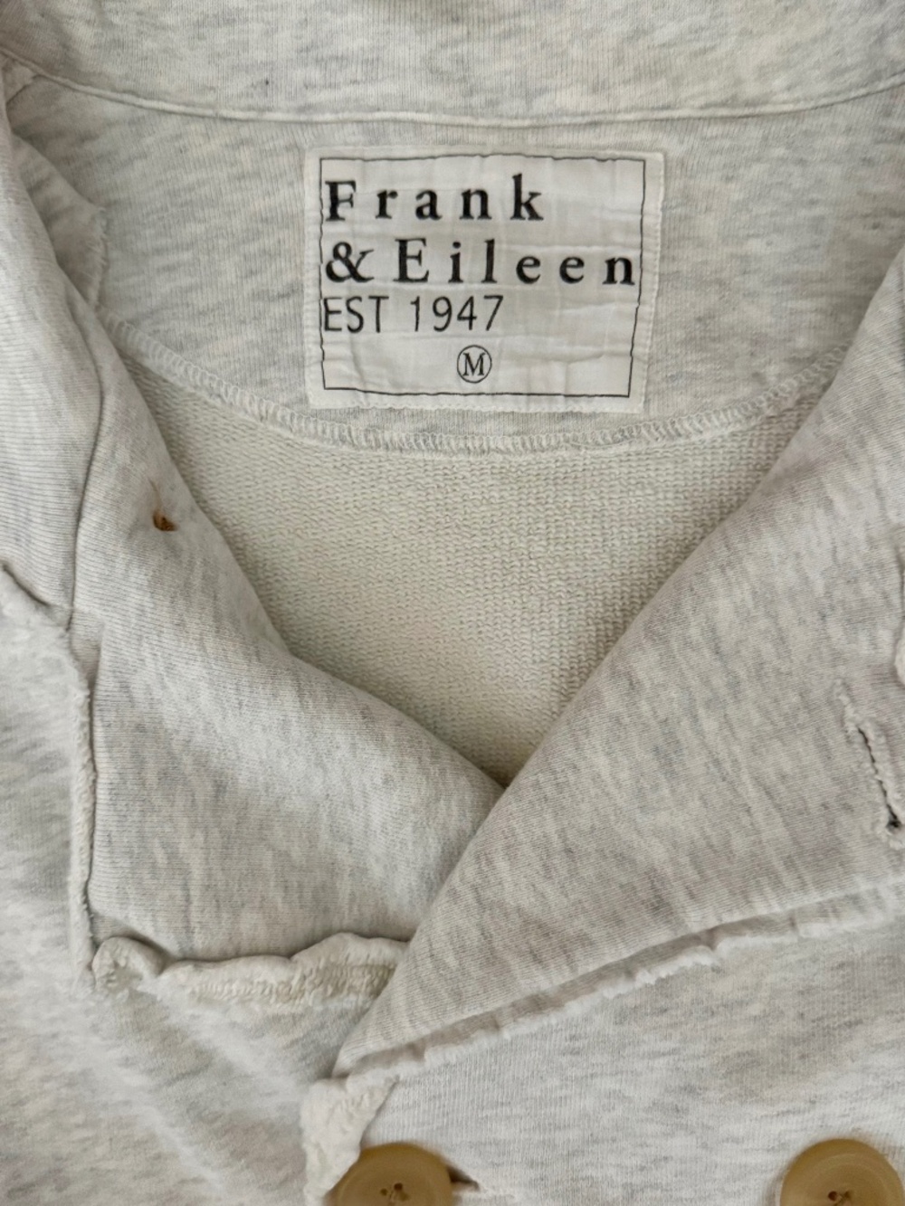 Frank & Eileen Mini Belfast, Cropped Sweatshirt Peacoat - M - Grey Melange - Picture 5 of 8